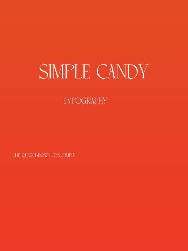 SIMPLE CANDY Poster