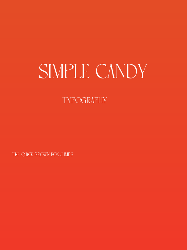 SIMPLE CANDY Poster