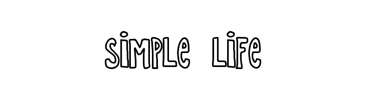 SIMPLE LIFE Font