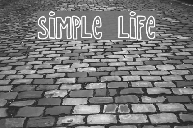 SIMPLE LIFE Font examples