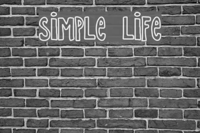 SIMPLE LIFE Font examples