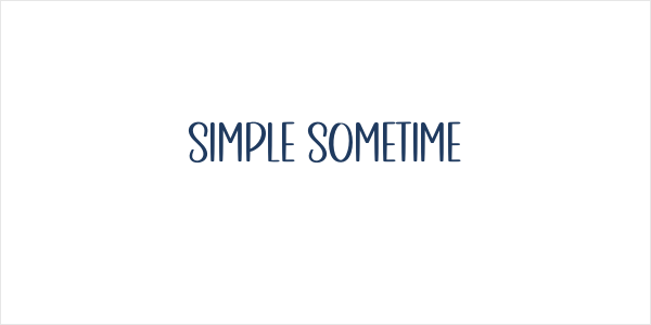 SIMPLE SOMETIME Logo