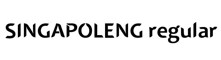 SINGAPOLENG regular Font