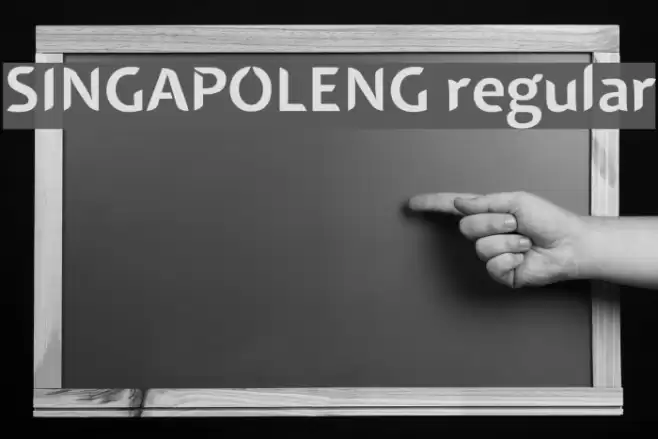 SINGAPOLENG regular Font examples