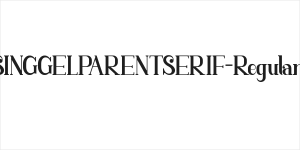 SINGGELPARENTSERIF-Regular Logo