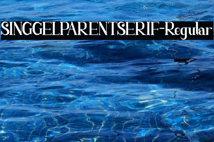 SINGGELPARENTSERIF-Regular Example 2