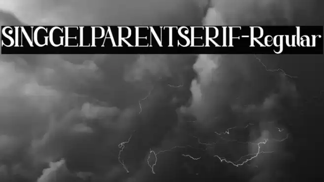 SINGGELPARENTSERIF-Regular Font examples