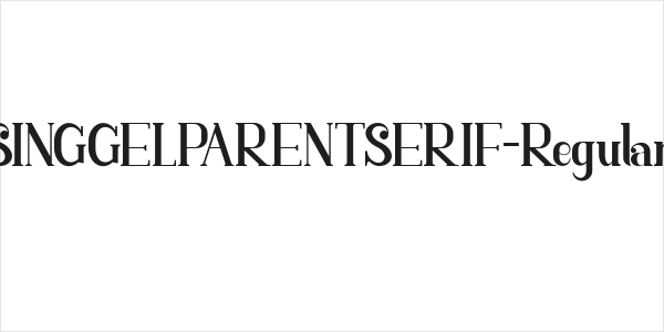 SINGGELPARENTSERIF-Regular Logo