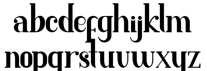 SINGGELPARENTSERIF-Regular Font LOWERCASE