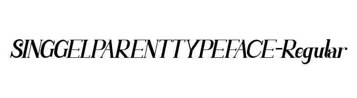 SINGGELPARENTTYPEFACE-Regular  font caratteri gratis