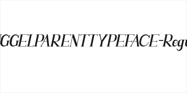 SINGGELPARENTTYPEFACE-Regular Logo