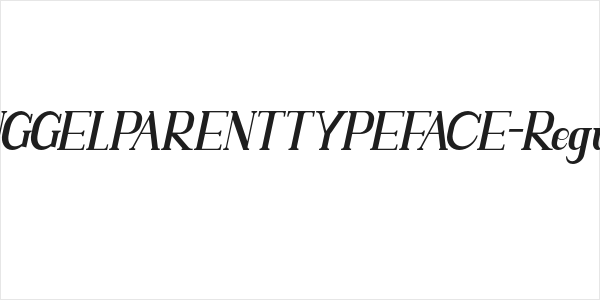 SINGGELPARENTTYPEFACE-Regular Logo