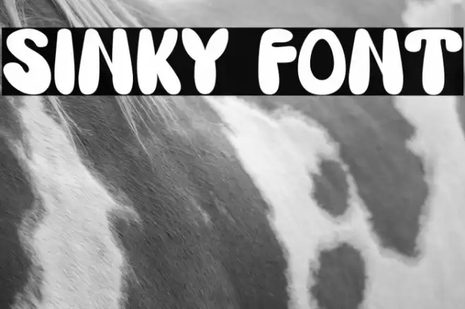 SINKY Font examples