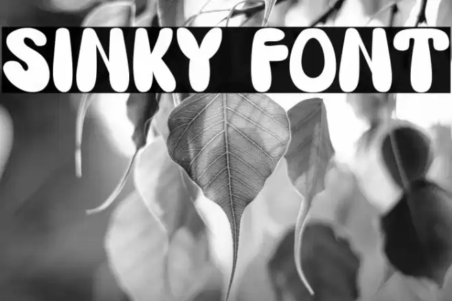 SINKY Font examples
