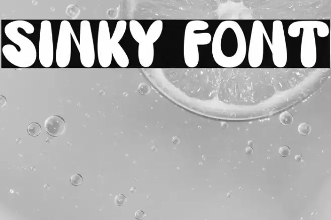 SINKY Font examples