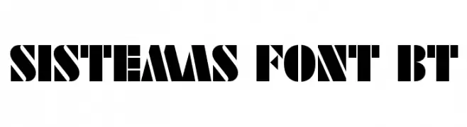 SISTEMAS FONT BT  Frei Schriftart Herunterladen