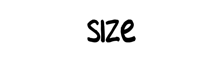SIZE  フリーフォントのダウンロード