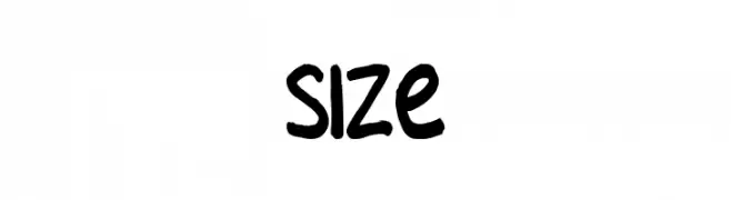 SIZE フォント