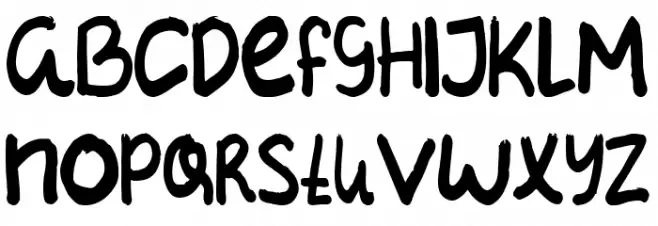 SIZE フォント 大文字