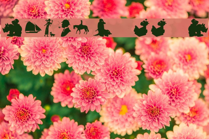 SIlhouettes02 Font examples