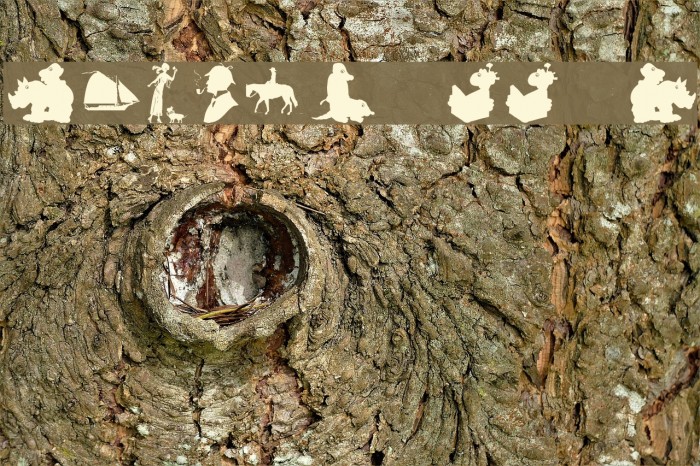 SIlhouettes02 Font examples