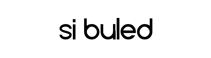 Si Buled Font