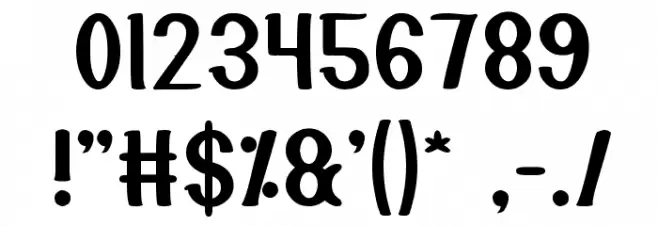 Si Cantik Font OTHER CHARS