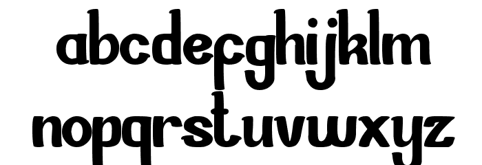 Si Cantik Font LOWERCASE