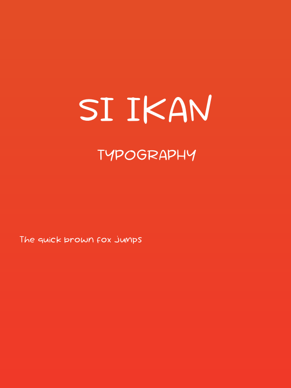 Si Ikan Poster