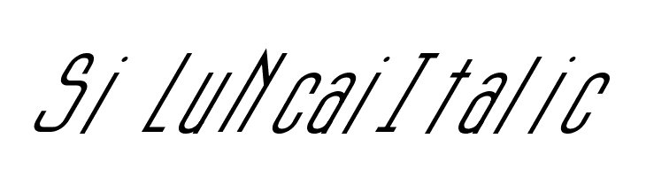 Si LuNcaiItalic Font
