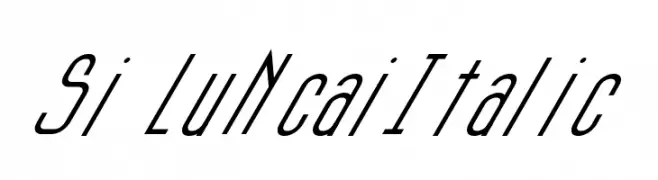 Si LuNcaiItalic  Fuentes Gratis Descargar