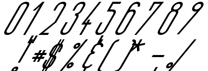 Si LuNcaiItalic Font OTHER CHARS