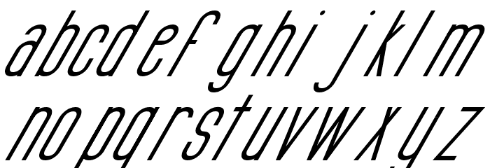 Si LuNcaiItalic Font LOWERCASE