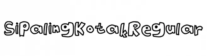 Si Paling Kotak Regular  Frei Schriftart Herunterladen