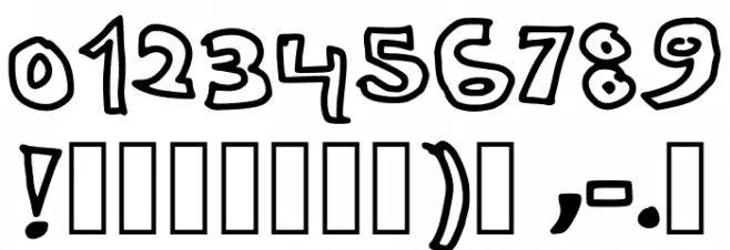 Si Paling Kotak Regular Font OTHER CHARS