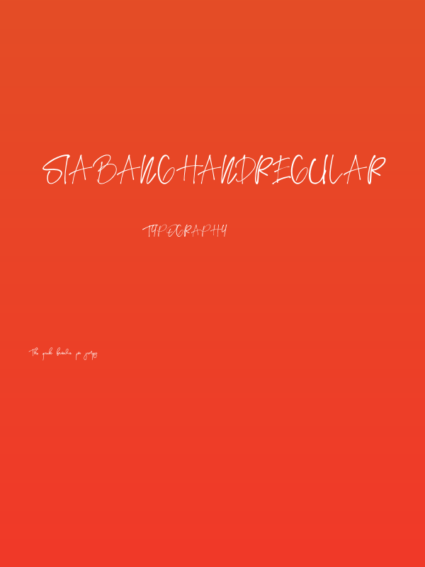 SiabangHandRegular Poster