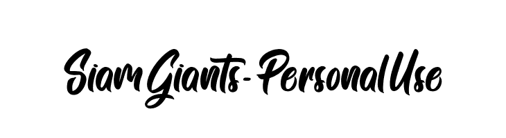 Siam Giants - Personal Use  baixar fontes gratis