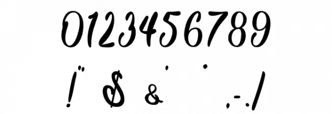 Siam Giants - Personal Use Font OTHER CHARS