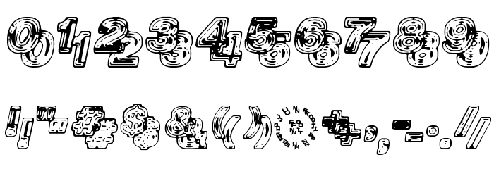 Siamese Twins Font OTHER CHARS