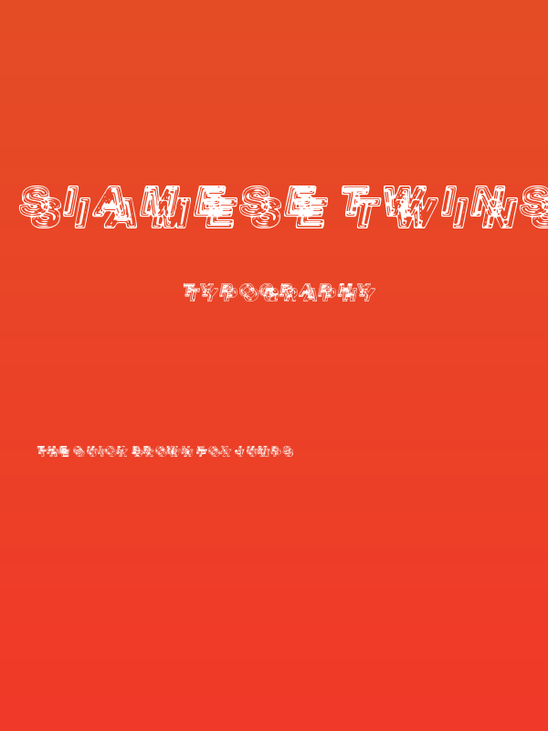 Siamese Twins Poster