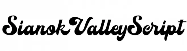 Sianok Valley Script  Frei Schriftart Herunterladen