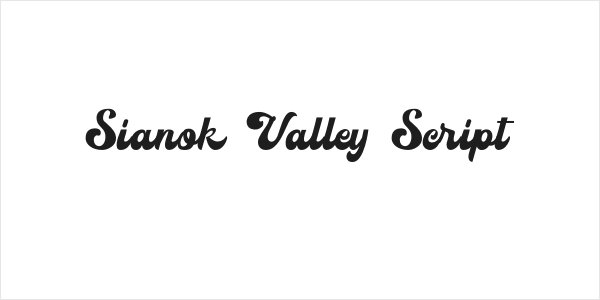 Sianok Valley Script Logo