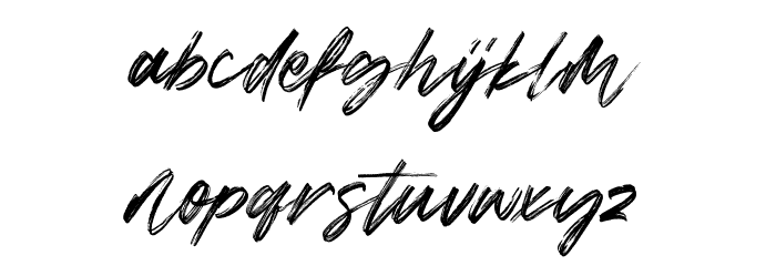Siarons Free Font LOWERCASE