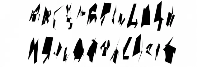 Siberia Narrow Oblique フォント 大文字