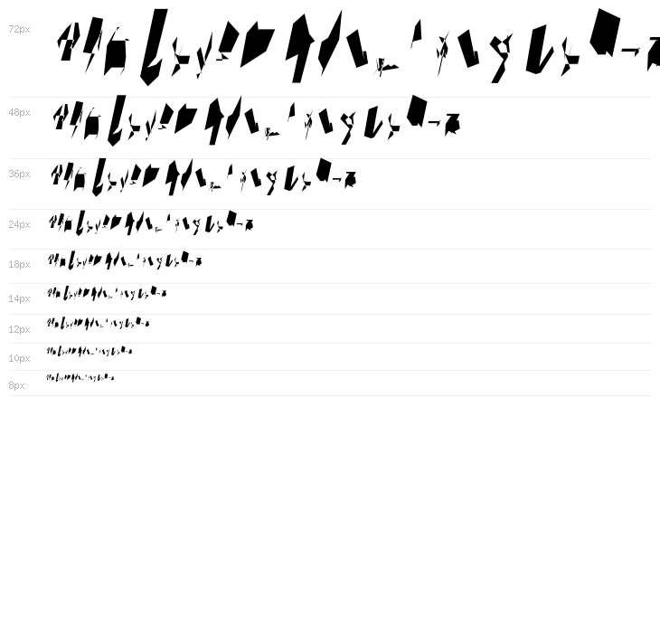 Siberia Narrow Oblique Waterfall