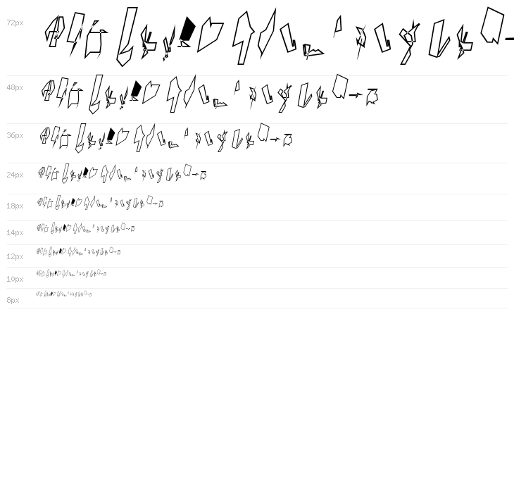 Siberia Narrow Outline Oblique Waterfall