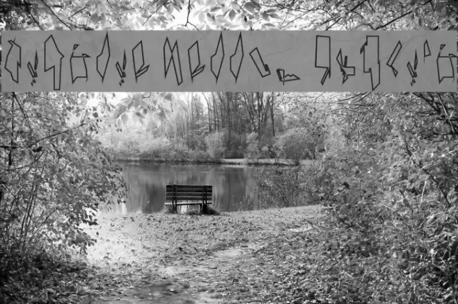 Siberia Narrow Outline Font examples