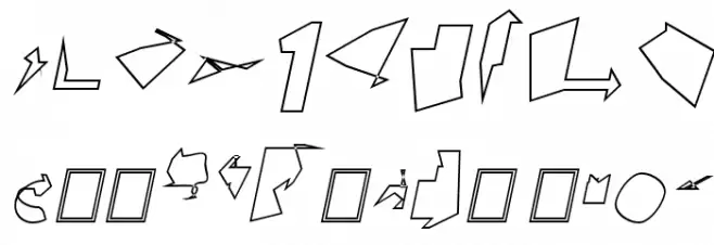Siberia Outline Oblique Font OTHER CHARS