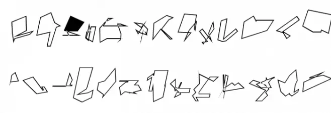 Siberia Outline Oblique फ़ॉन्ट लोअरकेस