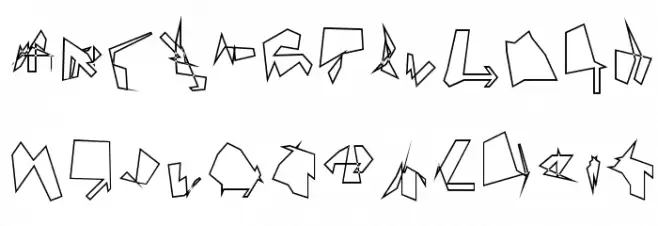 Siberia Outline 字体 大写